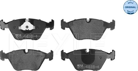 Meyle 025 209 6820 - Brake Pad Set, disc brake onlydrive.pro