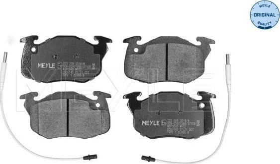 Meyle 025 209 0518/W - Brake Pad Set, disc brake onlydrive.pro