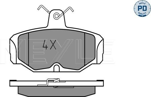 Meyle 025 209 8113/PD - Brake Pad Set, disc brake onlydrive.pro