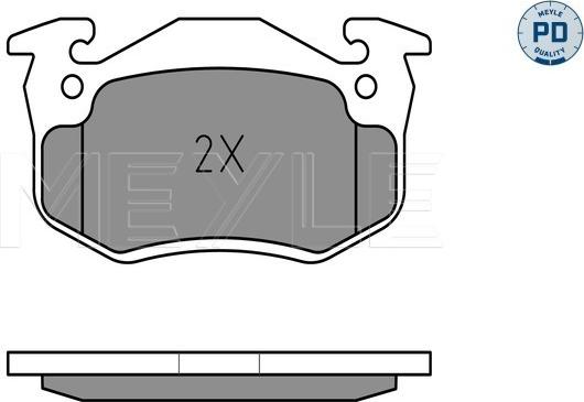 Meyle 025 209 7311/PD - Brake Pad Set, disc brake onlydrive.pro