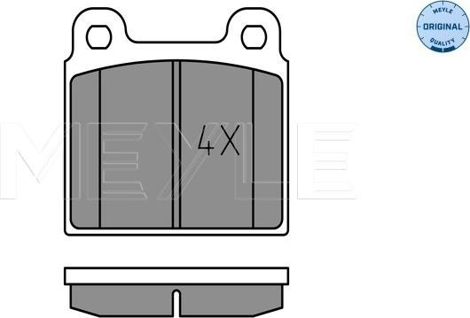 Meyle 025 200 1115 - Brake Pad Set, disc brake onlydrive.pro