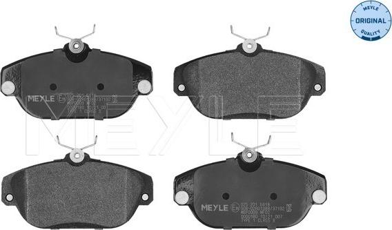 Meyle 025 201 6418 - Brake Pad Set, disc brake onlydrive.pro