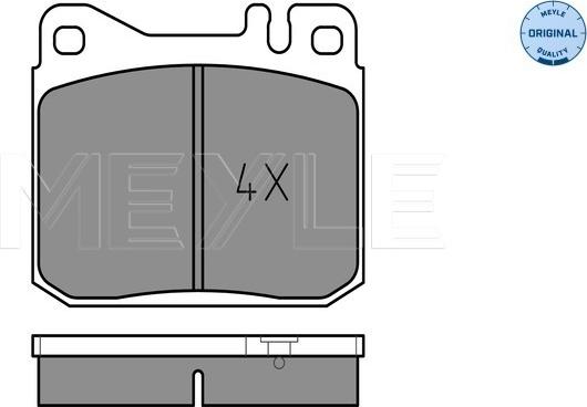 Meyle 025 203 4117 - Brake Pad Set, disc brake onlydrive.pro