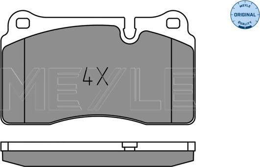 Meyle 025 202 1717 - Brake Pad Set, disc brake onlydrive.pro