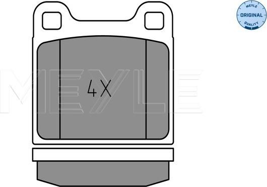 Meyle 025 202 2815 - Тормозные колодки, дисковые, комплект onlydrive.pro