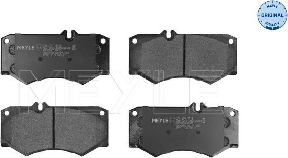 Meyle 025 207 8418 - Brake Pad Set, disc brake onlydrive.pro