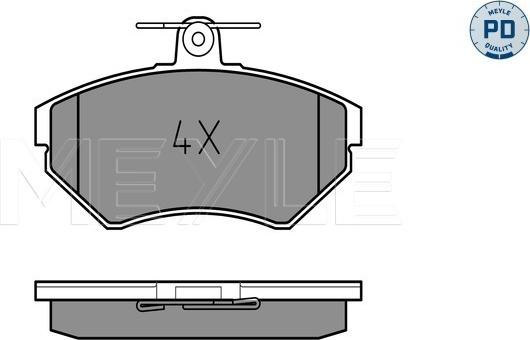 Meyle 025 219 4519/PD - Тормозные колодки, дисковые, комплект onlydrive.pro