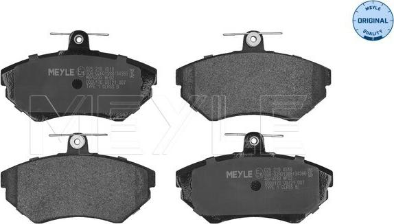 Meyle 025 219 4519 - Brake Pad Set, disc brake onlydrive.pro