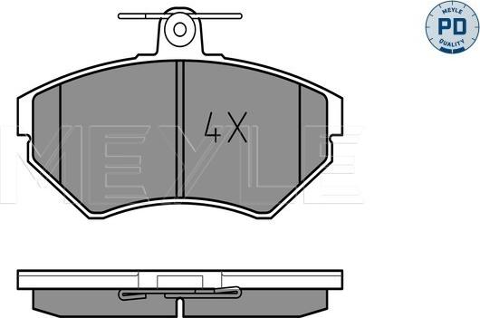 Meyle 025 219 4516/PD - Тормозные колодки, дисковые, комплект onlydrive.pro