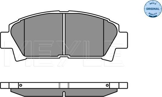 Meyle 025 219 6115/W - Brake Pad Set, disc brake onlydrive.pro