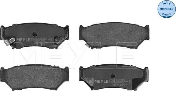 Meyle 025 219 0715/W - Brake Pad Set, disc brake onlydrive.pro