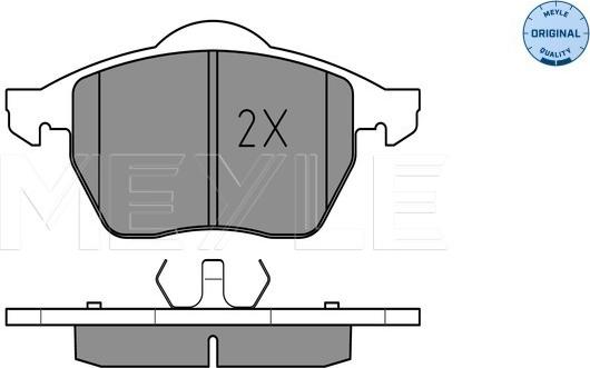 Meyle 025 219 1119 - Brake Pad Set, disc brake onlydrive.pro