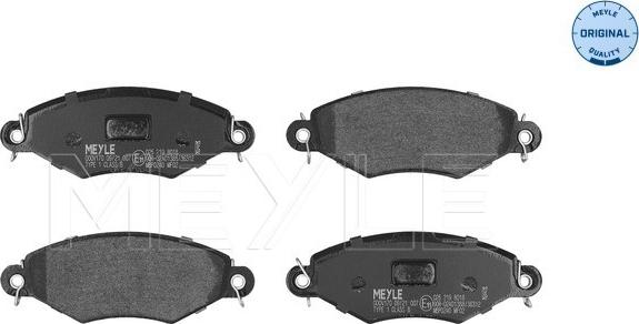 Meyle 025 219 8018 - Brake Pad Set, disc brake onlydrive.pro