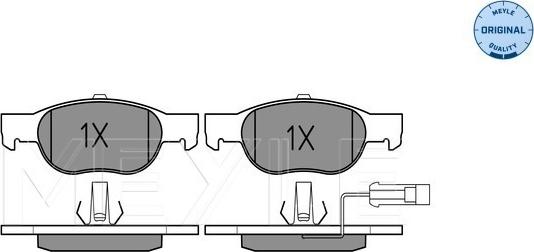 Meyle 025 219 3017/W - Brake Pad Set, disc brake onlydrive.pro