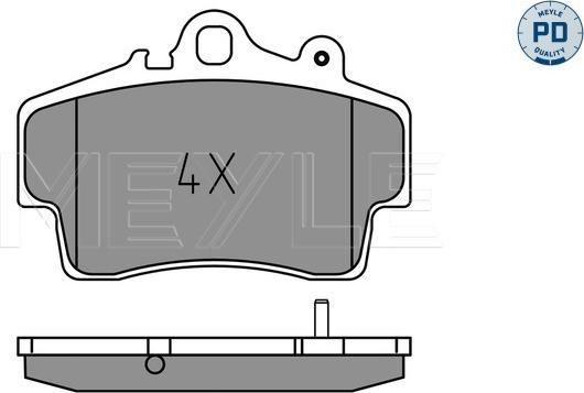 Meyle 025 219 3715/PD - Brake Pad Set, disc brake onlydrive.pro