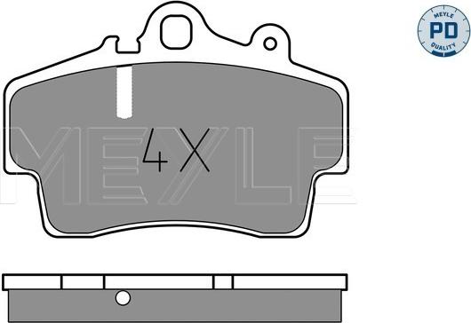 Meyle 025 219 3716/PD - Brake Pad Set, disc brake onlydrive.pro