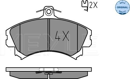 Meyle 025 219 2015 - Brake Pad Set, disc brake onlydrive.pro