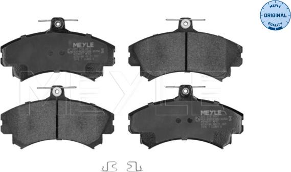 Meyle 025 219 2017 - Brake Pad Set, disc brake onlydrive.pro