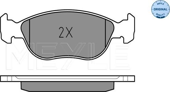 Meyle 025 219 2818 - Тормозные колодки, дисковые, комплект onlydrive.pro