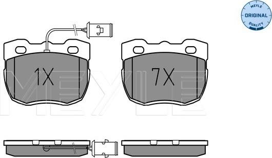 Meyle 025 214 5918/W - Brake Pad Set, disc brake onlydrive.pro