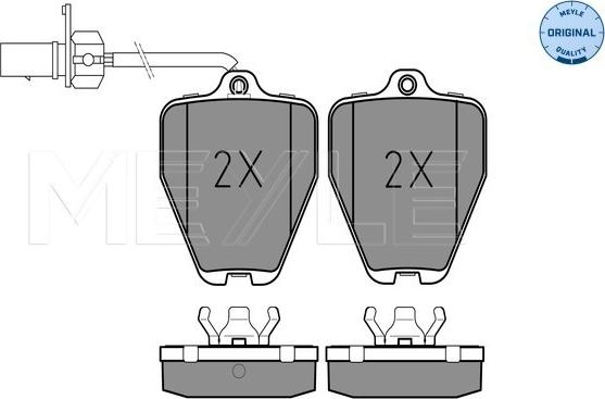 Meyle 025 214 5218/W - Brake Pad Set, disc brake onlydrive.pro