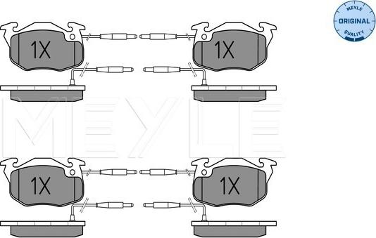 Meyle 025 214 1418/W - Тормозные колодки, дисковые, комплект onlydrive.pro