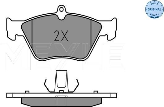 Meyle 025 214 1117 - Brake Pad Set, disc brake onlydrive.pro