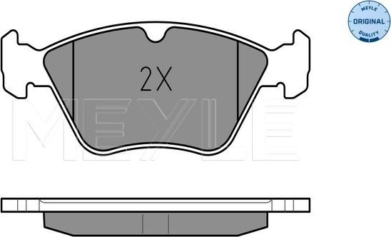 Meyle 025 214 1117 - Brake Pad Set, disc brake onlydrive.pro