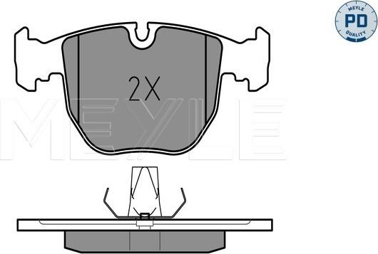 Meyle 025 214 8619/PD - Тормозные колодки, дисковые, комплект onlydrive.pro