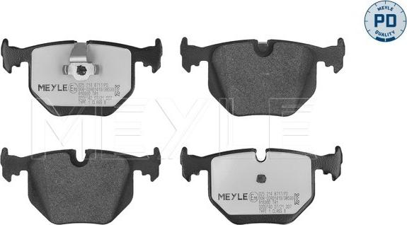 Meyle 025 214 8717/PD - Brake Pad Set, disc brake onlydrive.pro