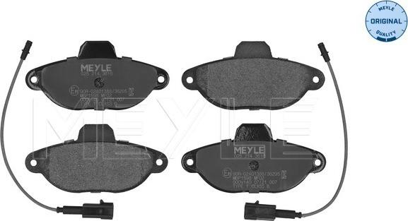 Meyle 025 214 3616 - Brake Pad Set, disc brake onlydrive.pro