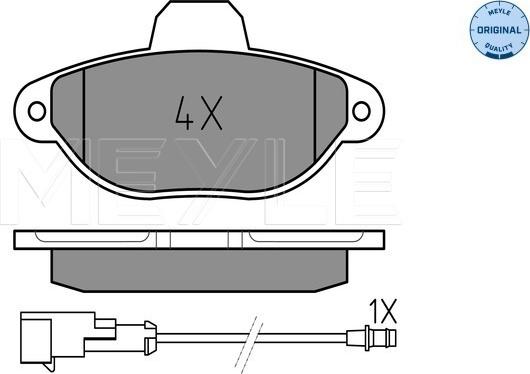 Meyle 025 214 3617/W - Brake Pad Set, disc brake onlydrive.pro