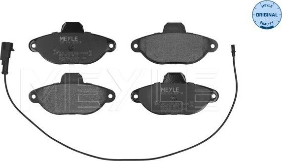 Meyle 025 214 3617/W - Brake Pad Set, disc brake onlydrive.pro