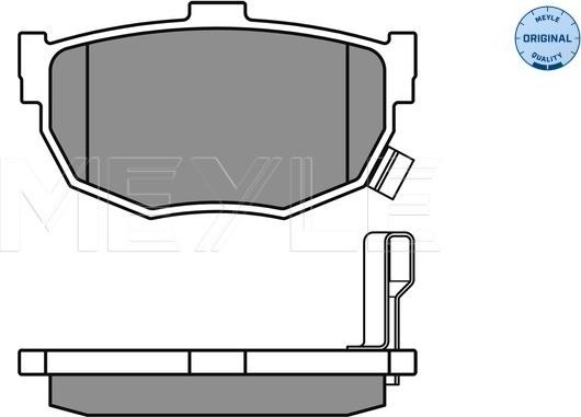 Meyle 025 215 5314/W - Тормозные колодки, дисковые, комплект onlydrive.pro