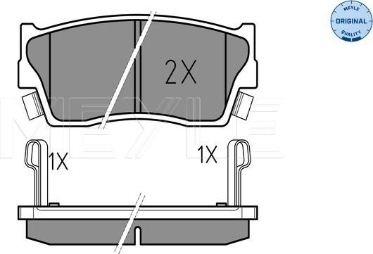 Meyle 025 215 0014/W - Тормозные колодки, дисковые, комплект onlydrive.pro