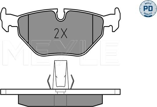 Meyle 025 216 9117/PD - Тормозные колодки, дисковые, комплект onlydrive.pro