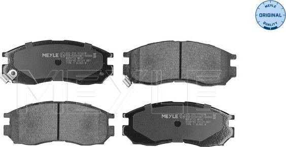 Meyle 025 216 4716/W - Brake Pad Set, disc brake onlydrive.pro