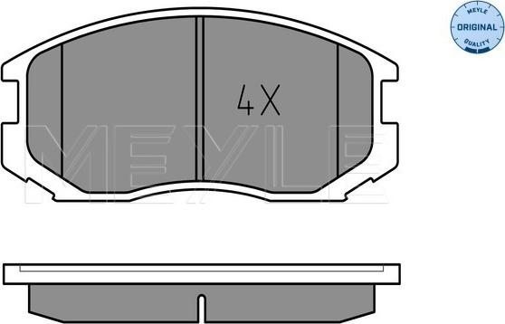 Meyle 025 216 5015 - Brake Pad Set, disc brake onlydrive.pro