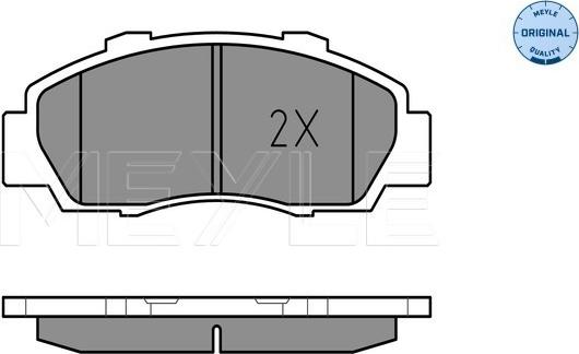 Meyle 025 216 5118/W - Brake Pad Set, disc brake onlydrive.pro