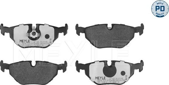 Meyle 025 216 0717/PD - Brake Pad Set, disc brake onlydrive.pro