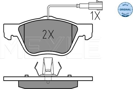 Meyle 025 216 3719/W - Brake Pad Set, disc brake onlydrive.pro