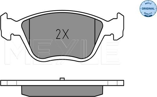 Meyle 025 216 3719/W - Тормозные колодки, дисковые, комплект onlydrive.pro