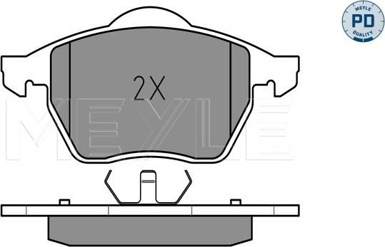 Meyle 025 216 2419/PD - Тормозные колодки, дисковые, комплект onlydrive.pro