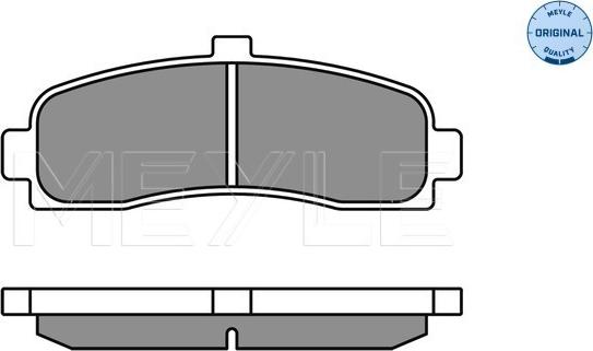 Meyle 025 216 2615 - Тормозные колодки, дисковые, комплект onlydrive.pro