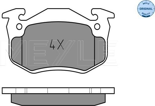 Meyle 025 210 9615/W - Brake Pad Set, disc brake onlydrive.pro