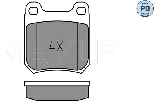 Meyle 025 210 5015/PD - Тормозные колодки, дисковые, комплект onlydrive.pro