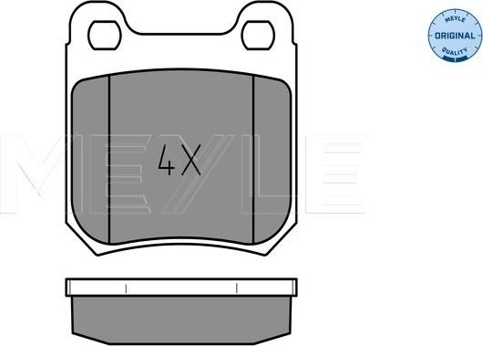 Meyle 025 210 5115 - Brake Pad Set, disc brake onlydrive.pro