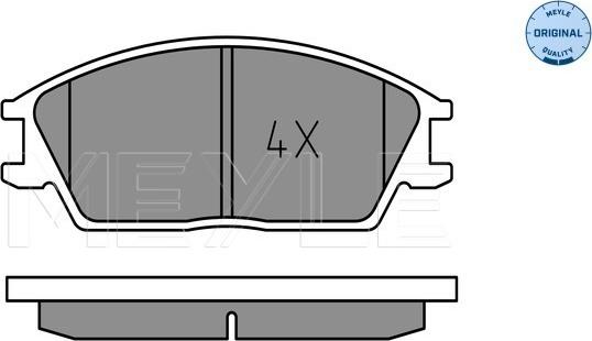 Meyle 025 210 1214 - Brake Pad Set, disc brake onlydrive.pro