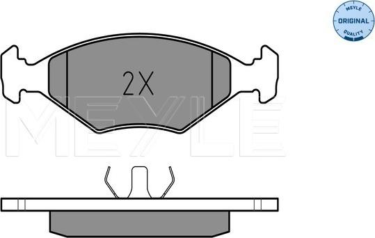 Meyle 025 211 9318 - Brake Pad Set, disc brake onlydrive.pro