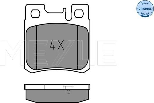 Meyle 025 211 9715 - Тормозные колодки, дисковые, комплект onlydrive.pro